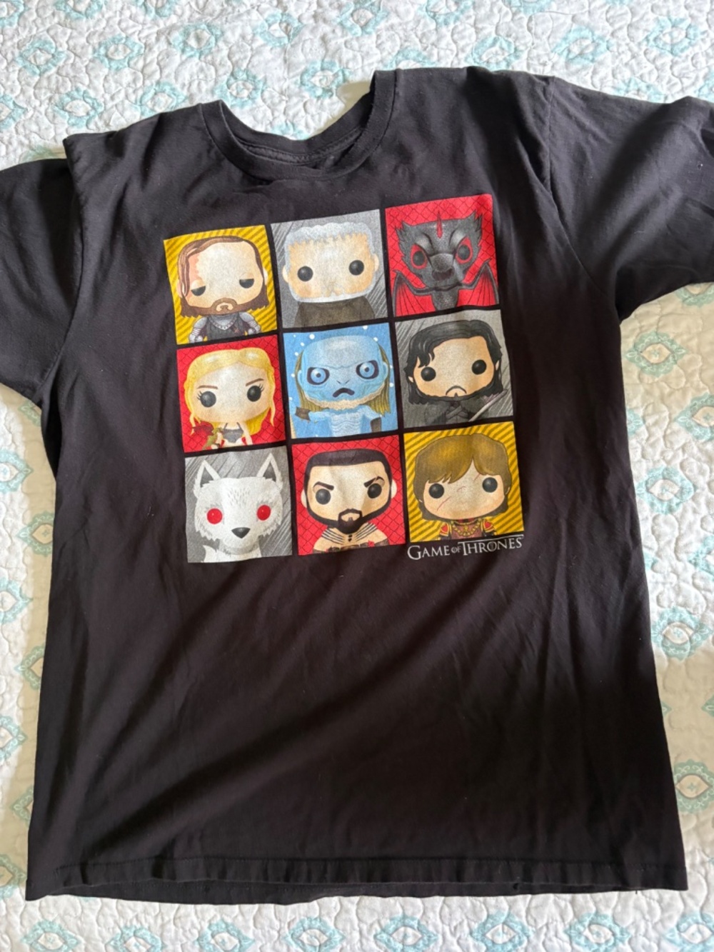 Game of Thrones Funko Pop Style Graphic Tee | Black | Unisex 🐉⚔️